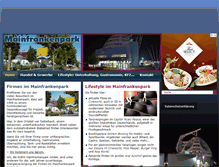 Tablet Screenshot of mainfrankenpark.de